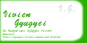 vivien gyugyei business card